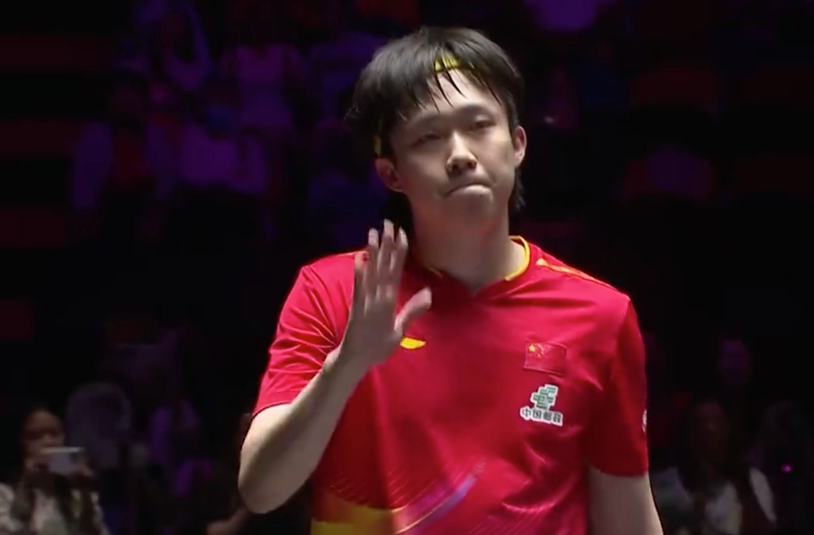 王楚钦依旧, 上的主动, 赢下了第四